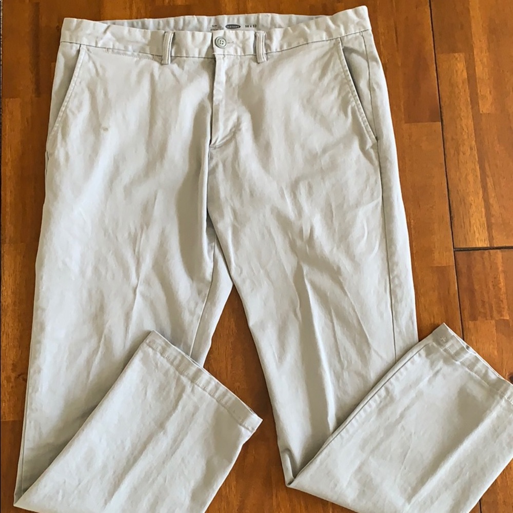 Old Navy slim fit grey khakis